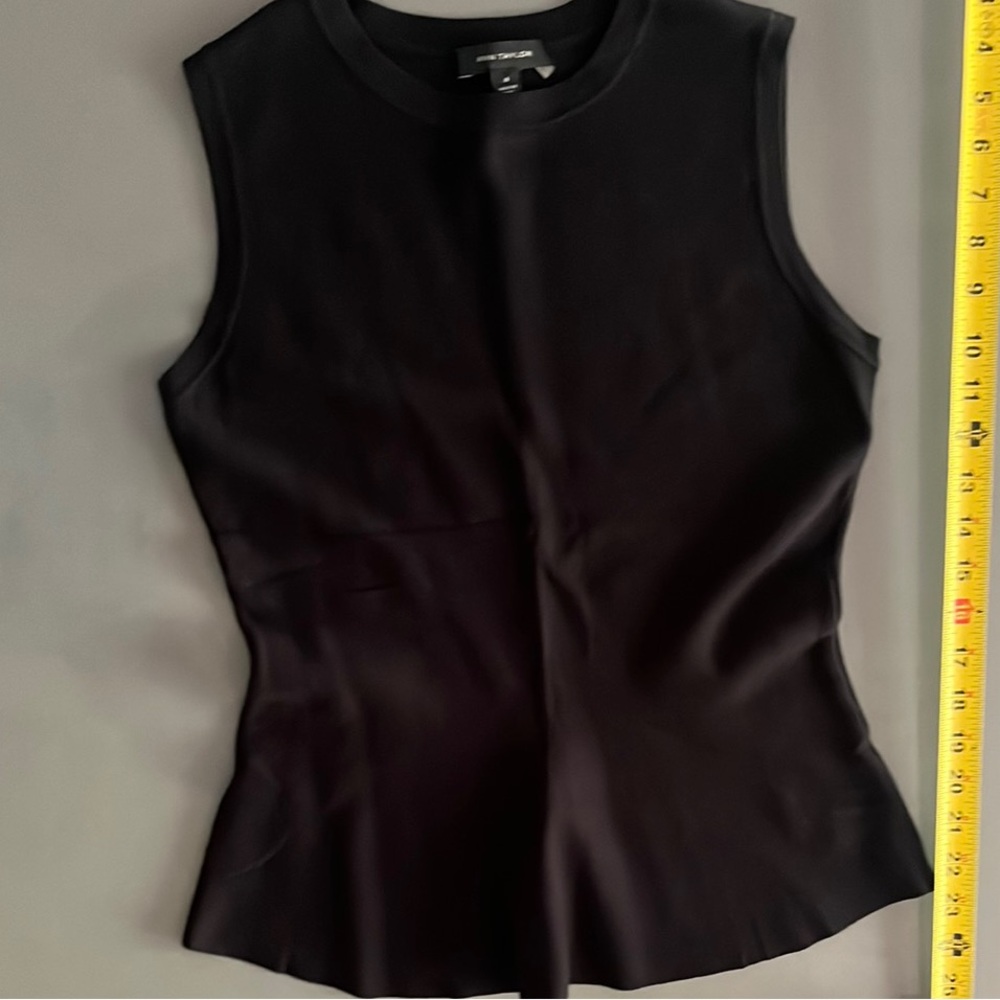 Ann Taylor Black Fitted Sleeveless Tank Top